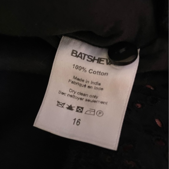 Batsheva Grace Blouse in Black Broderie Anglaise 16 - Picture 12 of 16